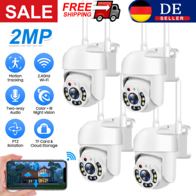 1-4* ycc365plus APP 1080P Draussen WIFI IP Überwachungskamera Funk Wlan CCTV DHL