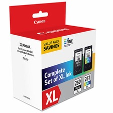 Canon PG-260xl / CLI-261xl Ink Cartridge Value Pack