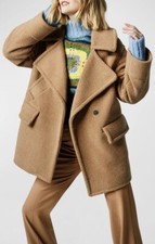 Mint $1000 This Season Smythe Faux Shearling Teddy Car Coat Camel Brown 0 2 4 Xs