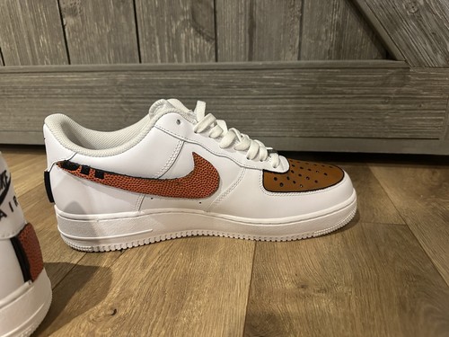 Nike Air Force 1 Custom Shoes ‘Basketball’ Theme Mens Size 11.5 New - Picture 6 of 8