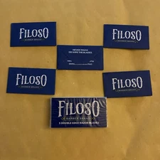 5 Double Edge Razor Blades, Filoso Barber Blades