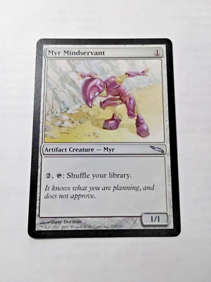 MTG Myr Mindservant Mirrodin 213/306 Regular Uncommon - Some Edge
