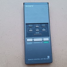 Sony Remote RM 3000 Genuine Source Menory Print Menu Exec Vintage Used 515