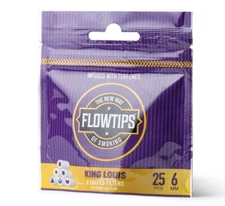 FLOWTIPS  King Louis Terpene Infused Filter Tips RAW Rolling Accessories Premium