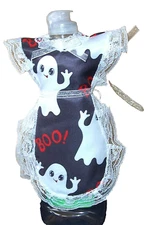 Halloween Ghost Boo Apron Coverup for Pancake Syrup Catsup Dish soap Bottle Gift