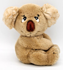 Vintage Dakin Sitting Koala Bear 1982 8" Plush Stuffed Animal Toy Tan Fuzzy Ears