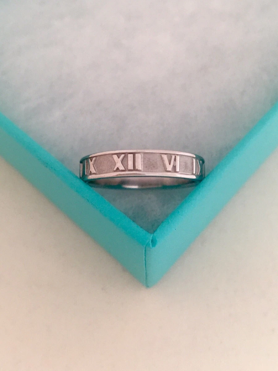 Tiffany & Co.. Sterling Roman Numeral Ring