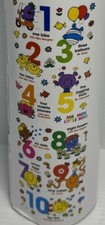 Mr. Men Little Miss 1 to 10 Wall Stickers - Easy To Apply - Easy To Remove - New