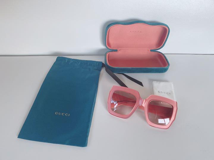 小物 Archive GUCCI Square Design Eyewear Genuine Gucci square sunglasses discontinued popular item pink w
