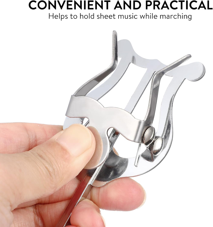 Trombone Lyre Sheet Music Holder Marching Lyre for Trombone, Metal