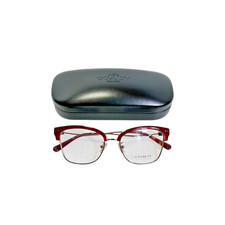 Coach Eyeglasses Frames HC 5104B 9331 Rose Gold Red Cat Eye 53-17-140 w/ Case