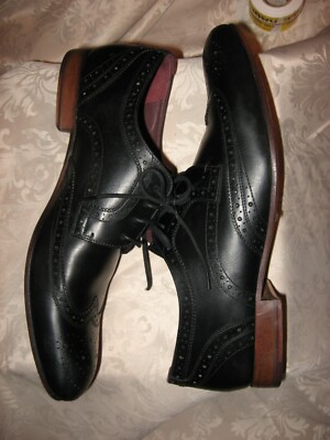 Ted Baker Gryene Men\'s Wingtip Dress Shoes Size EU 43 US 10 Leather Black Ted Baker London Gryene Wingtip Brogue Dress Black Dress  main image 2