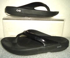 Oofos Black Slides Sandals Women's Cushioned Size-W10/41 #K