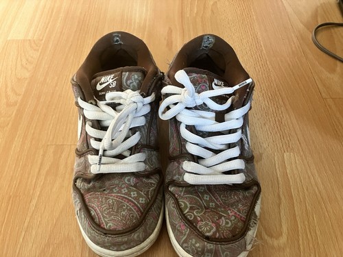 Nike Sb Dunk Low Pro Paisley Marrón Dh7534-200 Para hombres Talla 7.5 Usado - Imagen 7 de 11