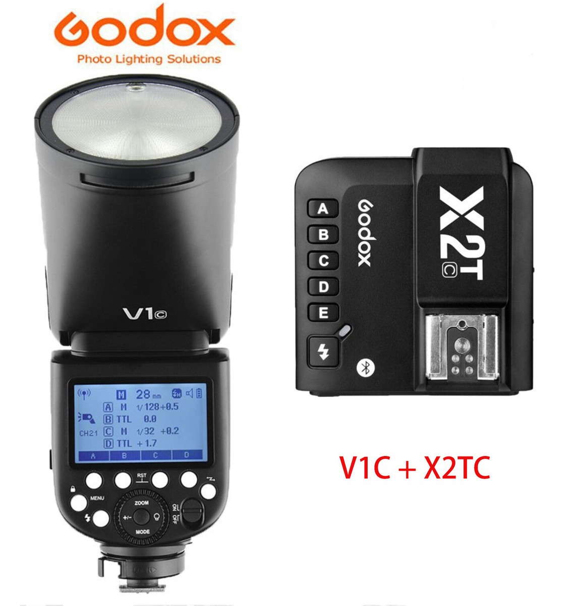 Godox V1-C 2.4G Wireless TTL Camera Flash + X2T-C Trigger Set For 