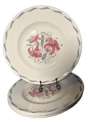 Susie Cooper Tiger Lily 4 Production Crown Works Burslem Speiseteller 25 cm