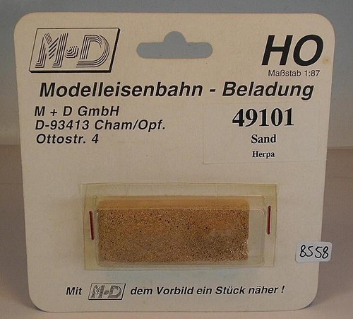 M+D GmbH escala H0 1/87 n.º 49101 arena Herpa carga embalaje original #8558 | Zustand: Gebraucht