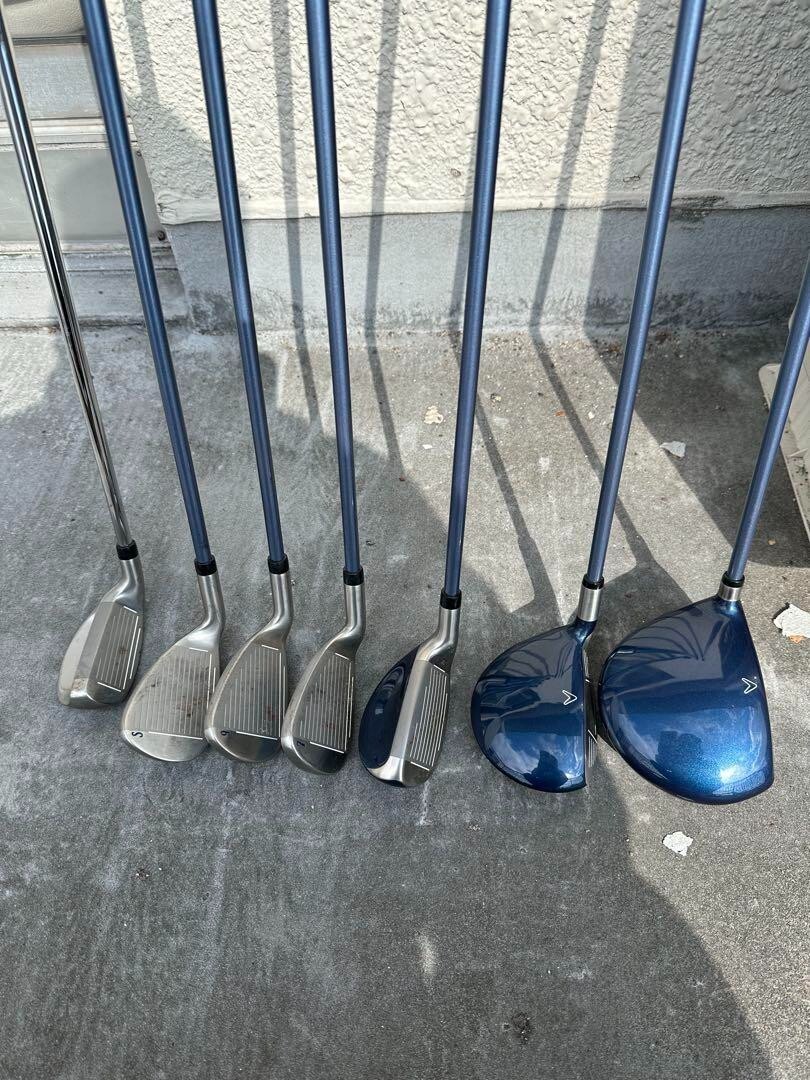 Ladies Callaway GEMS Club Set 1W 7W 5H 7i 9i Sw Ch 7pc RH