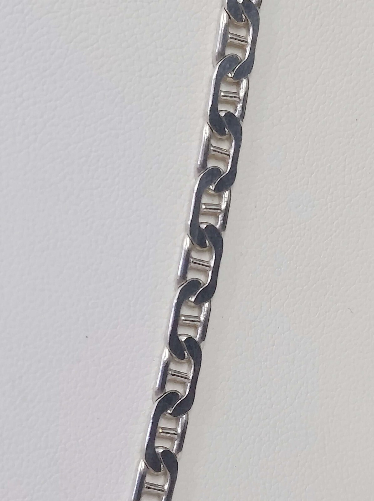 Solid Sterling Silver Flat Necklace and Bracelet … - image 5