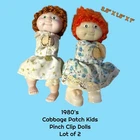 1980's  CABBAGE PATCH KIDS Clip On pincher dolls for pencils or collars