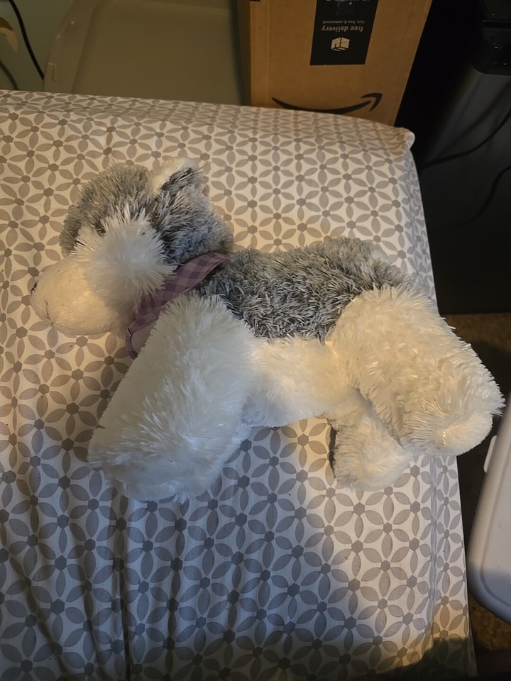 Walgreens Husky Wolf Dog Plush Purple Bandana 13 Inch 2019 Stuffed