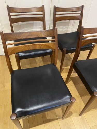 Vintage 4x Danish Dining Chairs - Picture 2 of 3