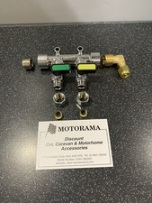 CARAVAN MOTORHOME 8mm 2 WAY GAS TAP VALVE MANIFOLD IDEAL SELF BUILD MOTORAMA