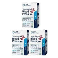 Life Extension Triple Action Blood Pressure Support, Flavonoid, Quercetin 60 Tab