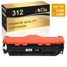 1PK Black Toner Compatible with HP 312A CF380A LaserJet Pro M476nw M476dn M476dw