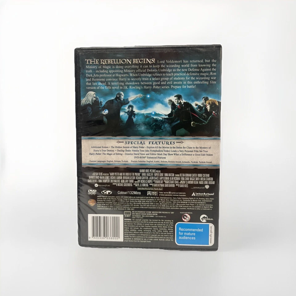 Harry Potter & The Order Of The Phoenix (2 Disc) Region 4 Pal DVD - Image 2 of 2