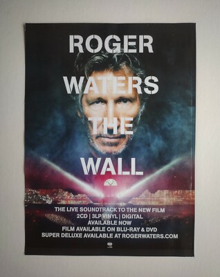 Roger Walters  The Wall - live - Music magazine advert 30 x 22 cm