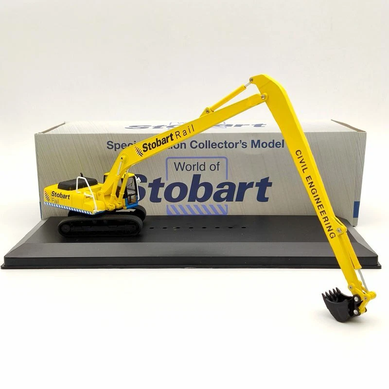 Atlas Eddie Stobart Rail Komatsu PC340 Hydraulic Excavator W122 Civil 1:76 Car - Image 2 of 4