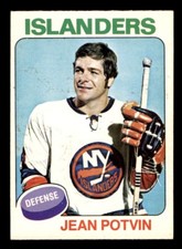 1975 OPC O-Pee-Chee Hockey #36 Jean Potvin EX/MT *e2