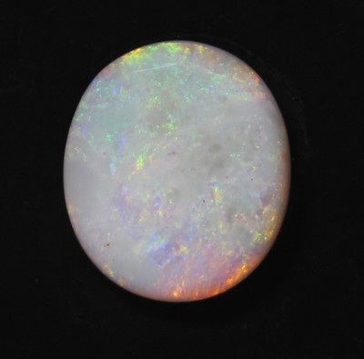 Australian Opal 6 Ct Oval Cabochon AAA Quality Rainbow Fire Opal, Loose Gemstone