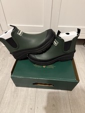 Image of Barbour Nimbus Short Wellington Boots Olive Uk 8 Brand New