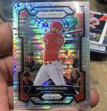Panini 2024 Prizm Baseball Nolan Schanuel Angels Pulsar Prizm RC #262 /499