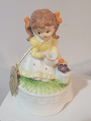 Vintage Musical Darlings By Kelvin Bone China Music Figure Girl