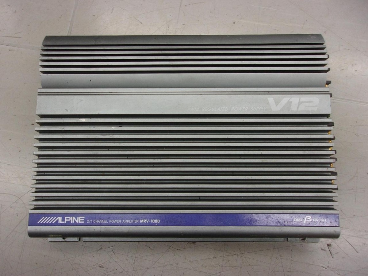 Alpine MRV-1000 V12 Power Amplifier | 2/1 Channel | 400W RMS