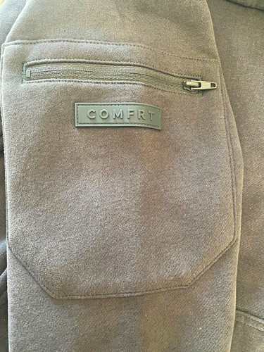 Comfrt Women's Gray Pullover Hoodie S Hooded Drawstring Zippered Pocket