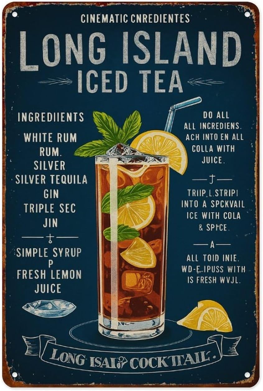 Recipe Metal Wall Sign Aluminum 8 X 12 Inch