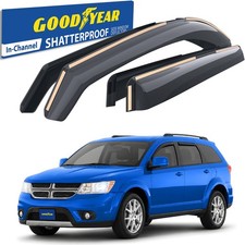 Sun Rain Visors Wind Rain Guards for 2009-2020 Dodge Journey SHATTERPROOF