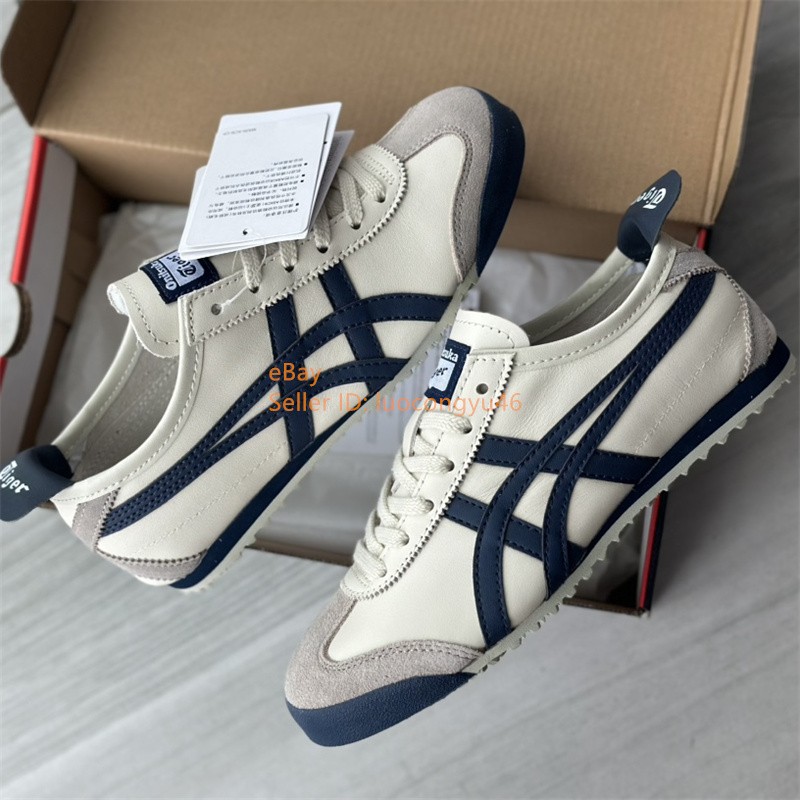 靴 Onitsuka Tiger MEXICO 66 DL408 24cm Onitsuka Tiger MEXICO 66 DL408-1659 Birch Navy Blue New With BOX