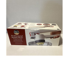 PJs Professional Potato Ricer w/ Coarse Disk, White/Red/Black, Plastic/Metal