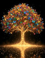Yeadiffy Diamond Art Painting Kits for Adults 16x12 inches, Tree