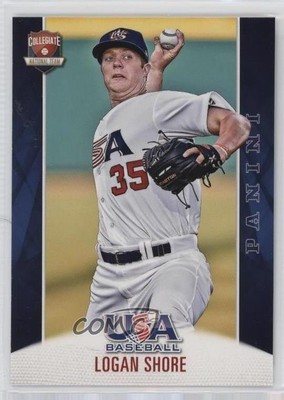 2015 Panini USA Baseball Box Set Collegiate National Team Logan Shore #26 0j9e