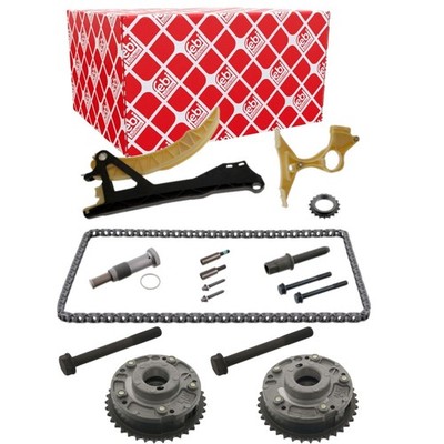 FEBI Steuerketten + Nockenwellenversteller Satz für BMW 1 3 5 N46 N42