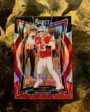 Brock Purdy 2024 Panini Select #37 Concourse Black & Red Shock Prizm -49ers