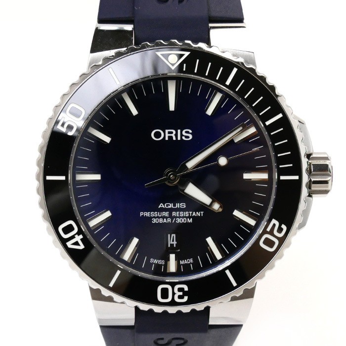 ORIS Aquis Date Automatic Mens Watch 01.733.7730 Pre-Owned