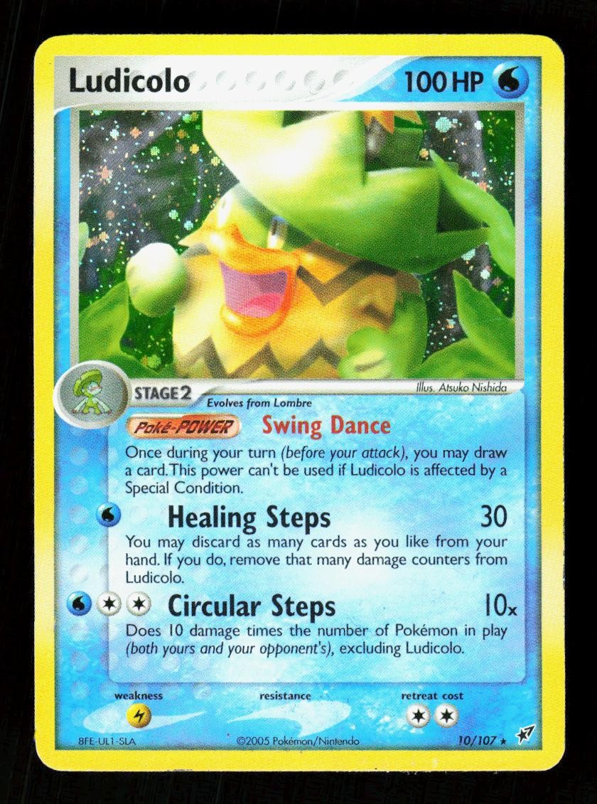 Ludicolo 10/107 Holo Rare Deoxys Pokemon LP