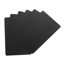 15 Mil Graphic Quality Black Blank PVC Card for ID Badge Printer, 40 Pack